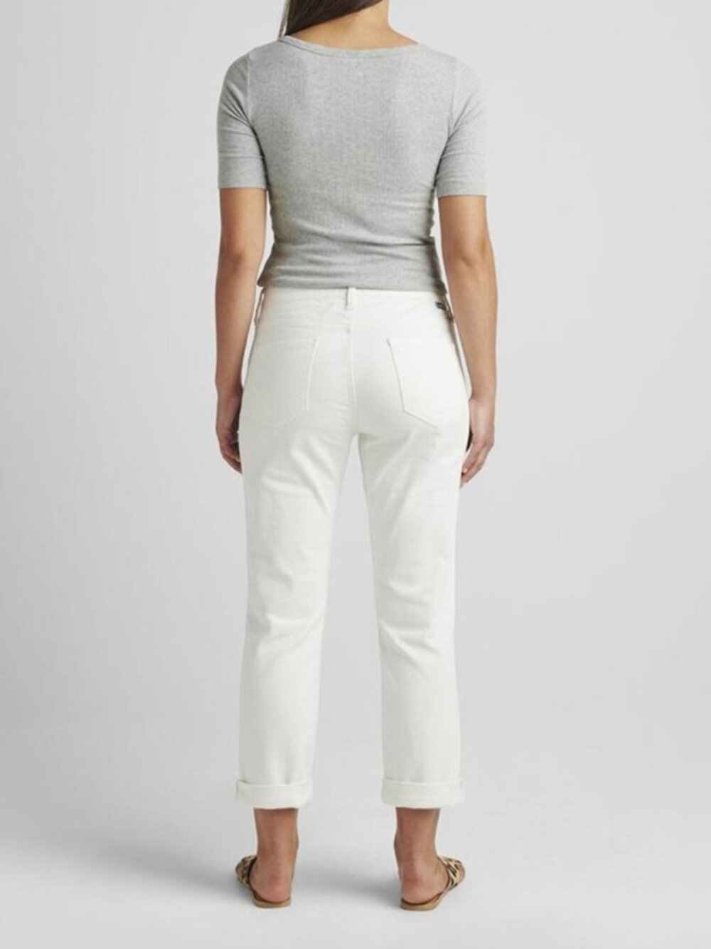 JAG | Women's | Carter Girlfriend Midrise Jeans | White | Size 14 - Picture 2 of 10